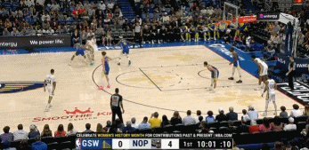 挨了当头一棒！勇士开场4分钟仅2分 鹈鹕内外开花14-2领先